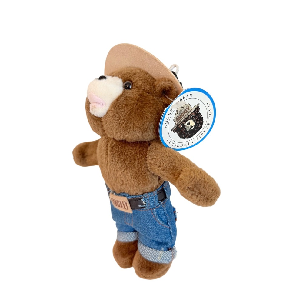 Smokey Bear Wildkin Zipper Pull Plush Vintage 1998 Forest Service Mascot NWT 6"